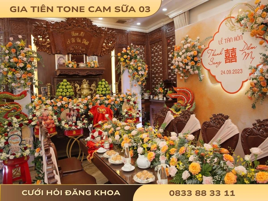 Gia tiên tone cam sữa 03
