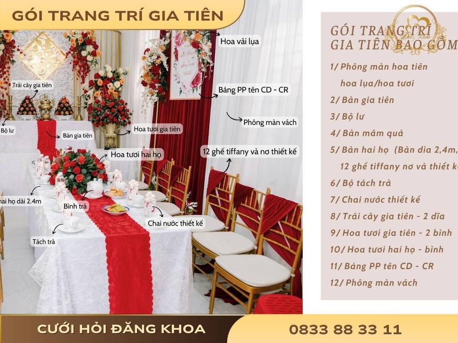 Gói trang trí gia tiên