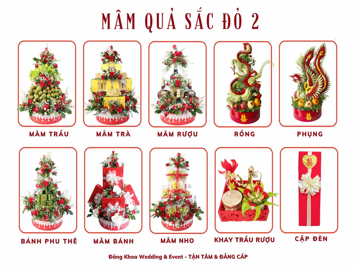 Mâm quả sắc đỏ