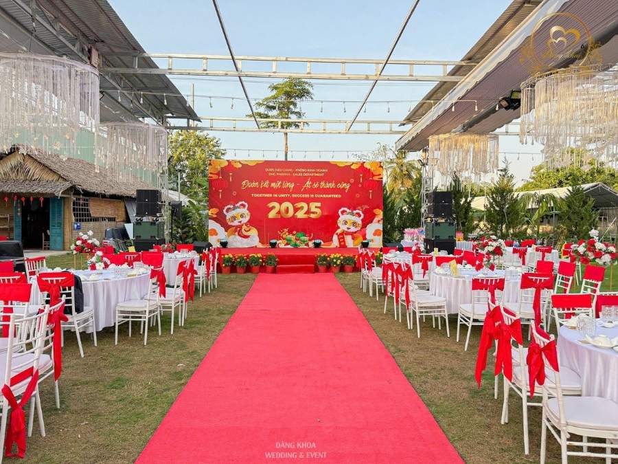 Tổ chức sự kiện Gala Dinner ngoài trời trọn gói cho công ty Dược Hậu Giang.