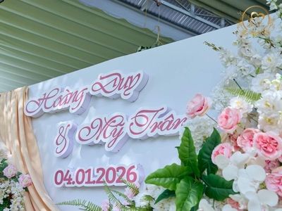 Decor Tiệc Cưới Ngoài Trời Romantic Sweet