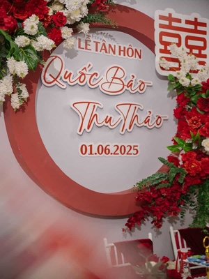 Trang Trí Gia Tiên Tone Đỏ | Cưới Hỏi Đăng Khoa