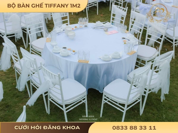 Bộ bàn ghế tiffany 1m2