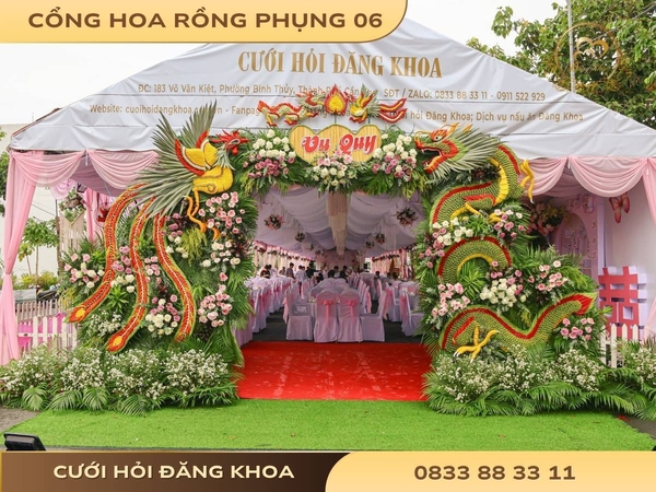 Cổng hoa rồng phụng 06