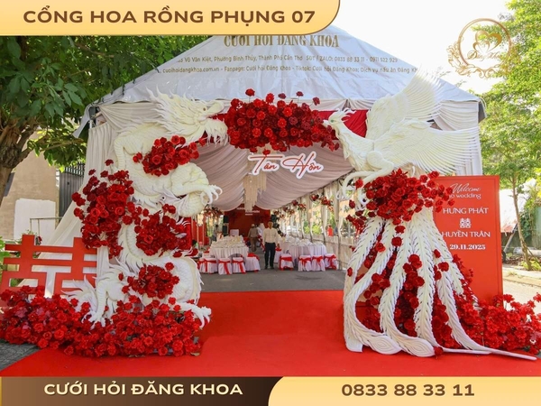 Cổng hoa rồng phụng 07