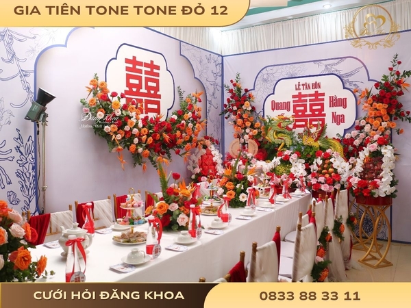 Gia tiên tone đỏ 12