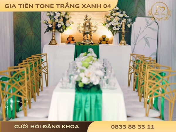 Gia tiên tone trắng xanh 04