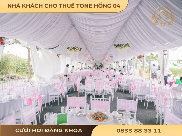 Nhà khách cho thuê tone hồng 04