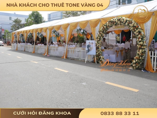 Nhà khách cho thuê tone vàng 04