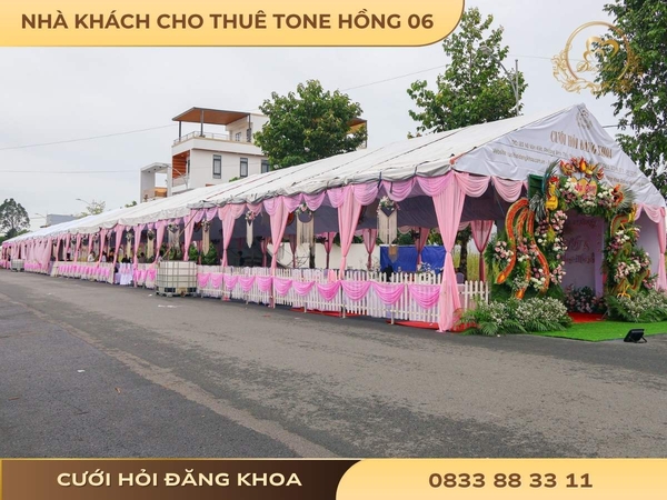 Nhà khách cho thuê tone hồng 06