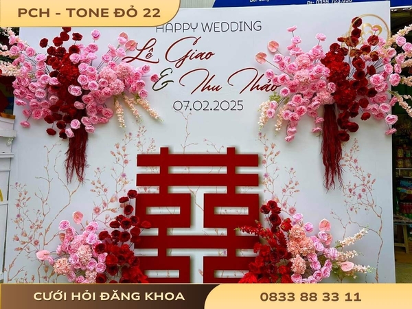 Phông chụp hình - tone đỏ 22