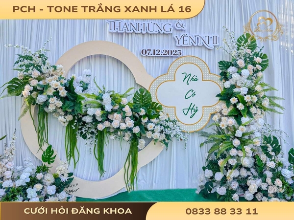 Phông chụp hình - tone trắng xanh lá 16