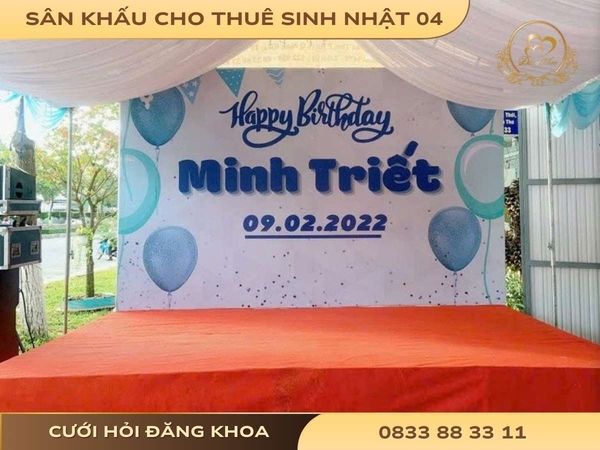 Sân khấu cho thuê sinh nhật 04