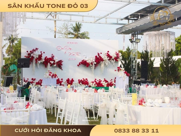 Sân khấu tone đỏ 03