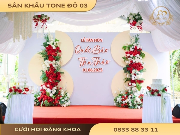 Sân khấu tone đỏ 03