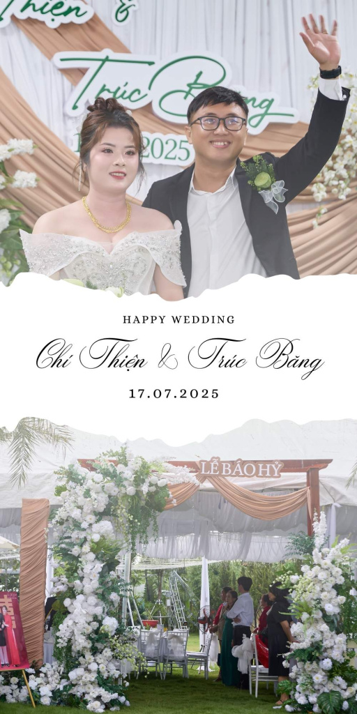 Tổng hợp trang trí tiệc cưới ngoài trời Lễ Báo Hỷ.