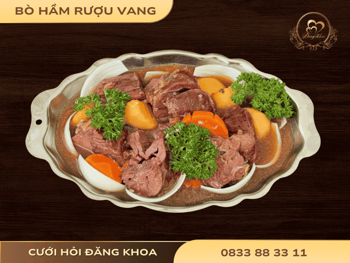 Bò hầm rượu vang