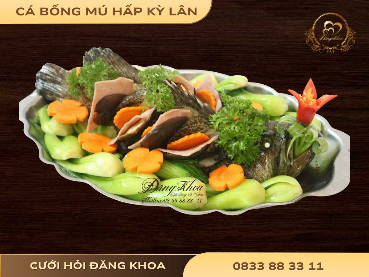 Cá bống mú hấp kỳ lân