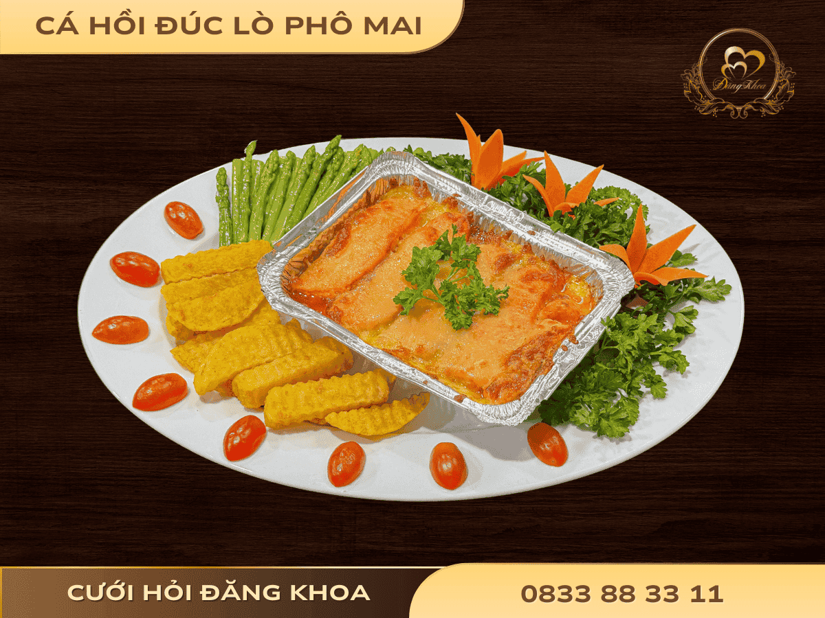 Cá hồi đúc lò phô mai