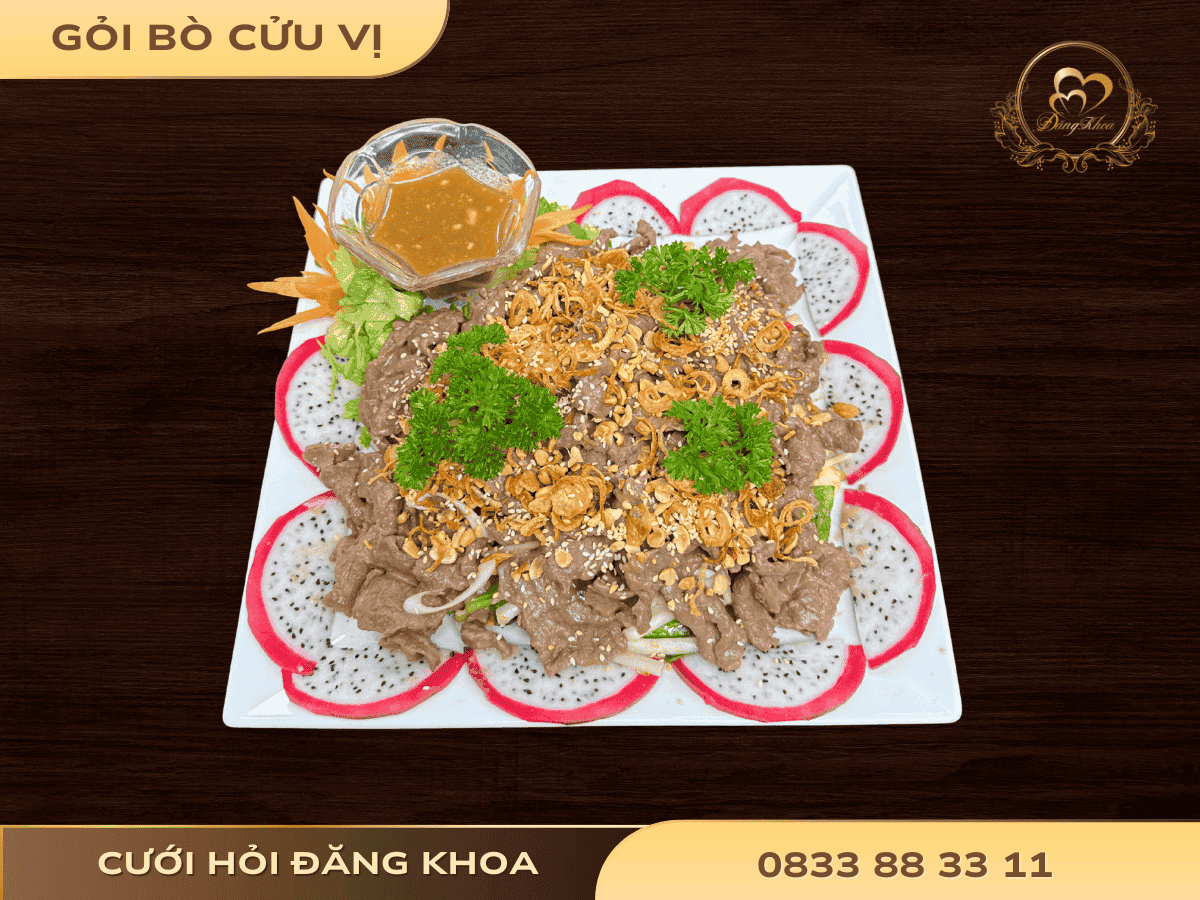 Gỏi bò cửu vị