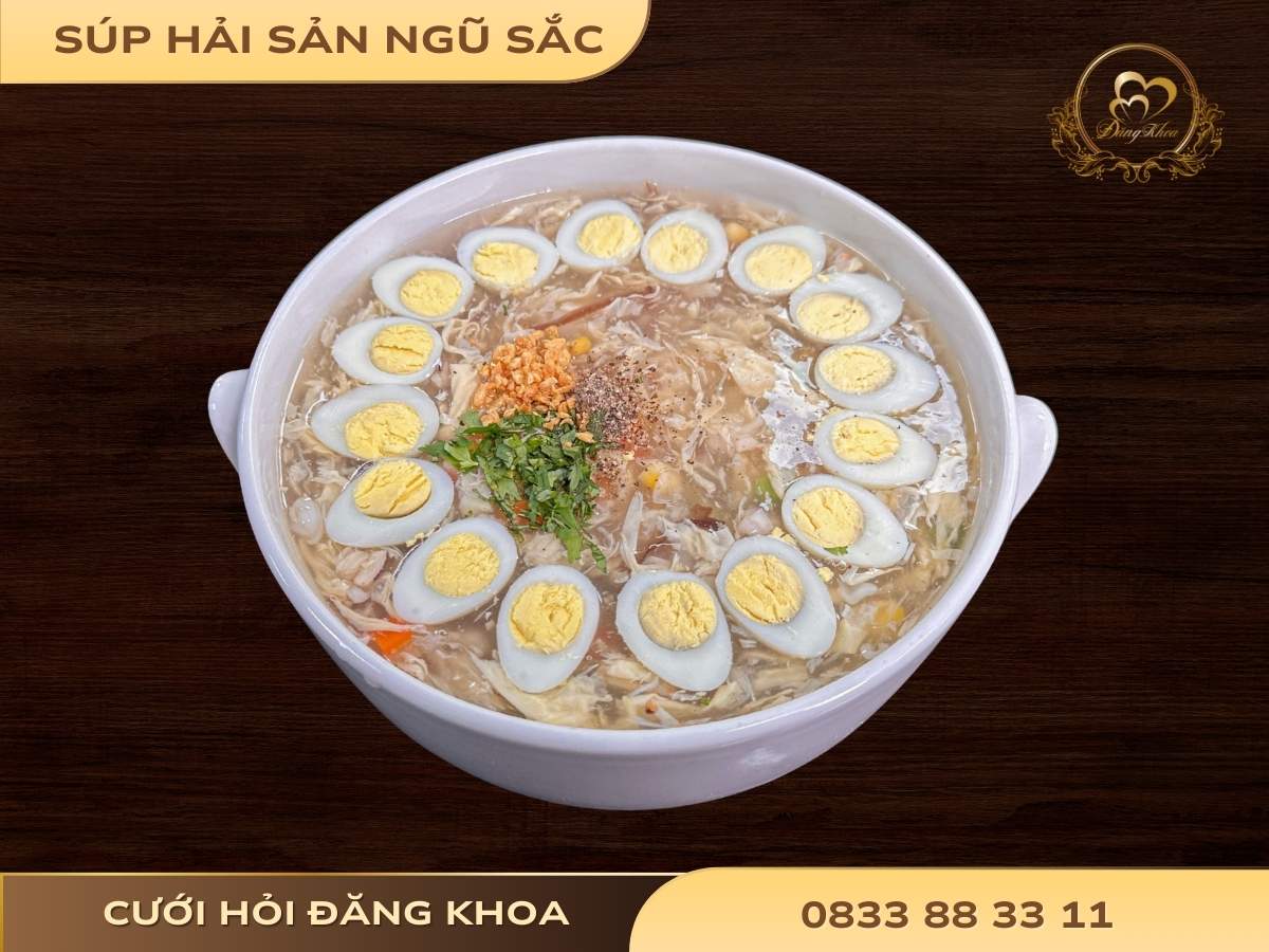 Súp ngũ sắc hải sản