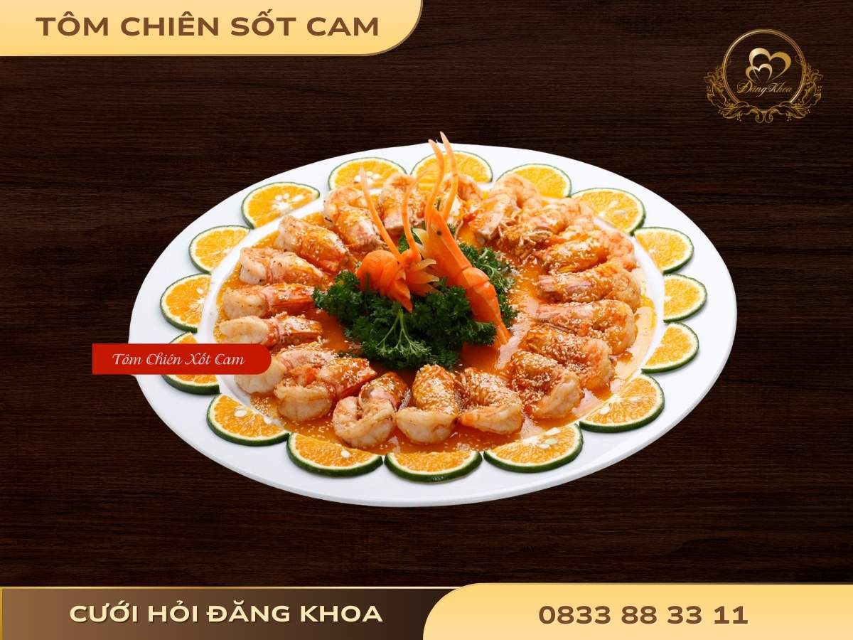 Tôm Chiên Sốt Cam